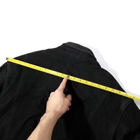 VINTAGE 80's Members Only Classic Aviator Military Bomber Jacket Mens 1X Black - Picture 6 of 12